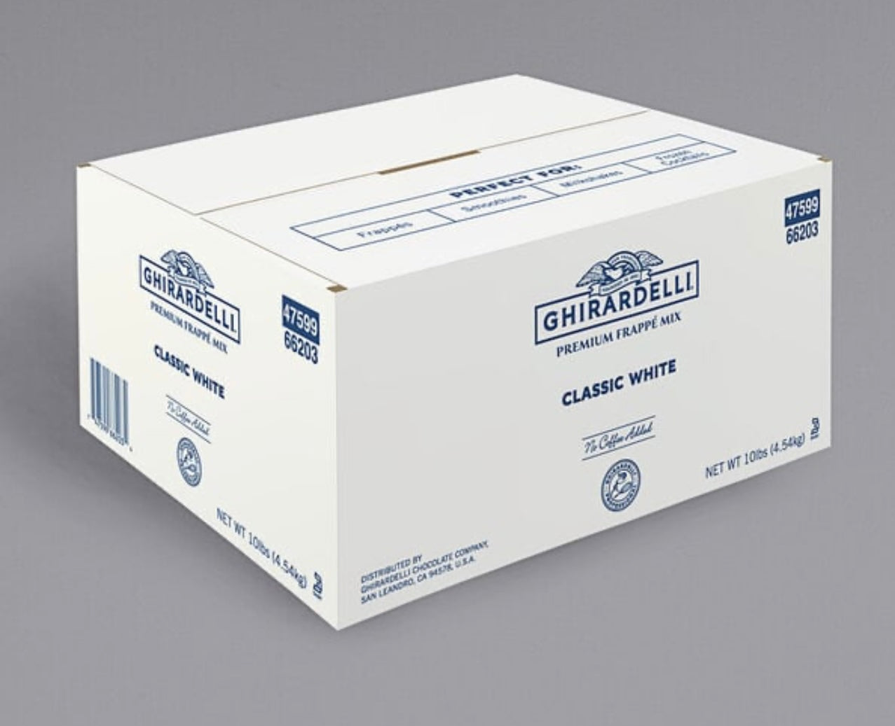 Ghirardelli 10 lb. Classic White Frappe Mix