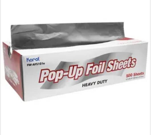 Pop-up foil sheets 12in